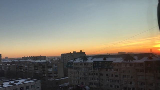 Ну вот и вечер.Солнышко на закате,Актобе.Казахстан. смотреть онлайн