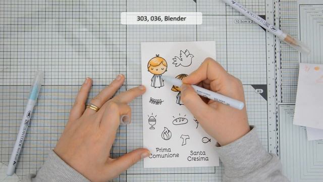 Clear Stamps Cresima e Comunione Impronte d'Autore | Demo Zig Clean Color Real Brush Markers смотреть онлайн