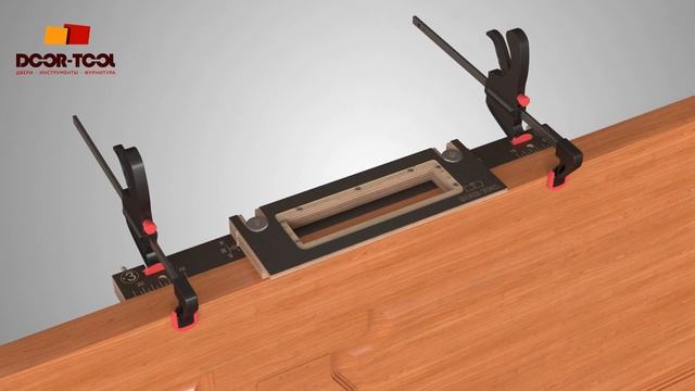 DOOR-TOOL Шаблон для точной врезки дверной фурнитуры. смотреть онлайн