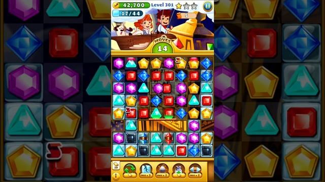 Jewel Mania level 301 3 Stars смотреть онлайн