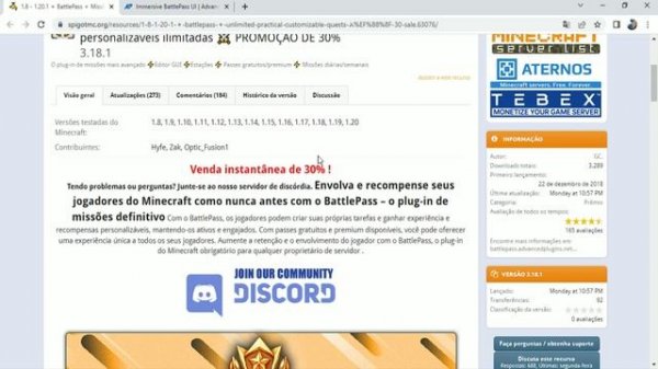 Plugin BattlePass Minecraft 1.8 - 1.20.1 ( Plugin Passe )