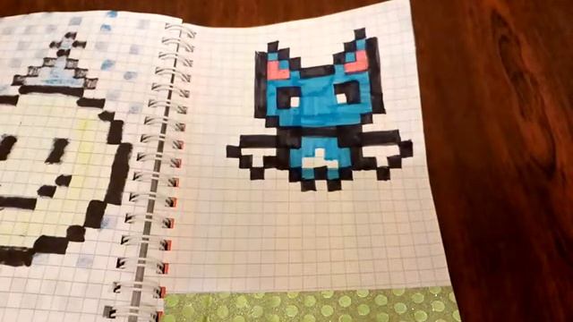 Мои мини рисунки по клеточкам! смотреть онлайн