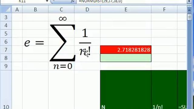 YTLE#99: The Number e in Excel смотреть онлайн