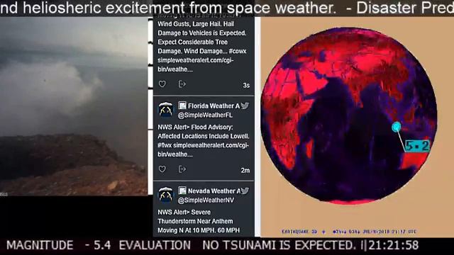News Earthquakes Space Weather Storm Warnings Tornado Watches Kilauea Volcano Flood Solar Flare смотреть онлайн