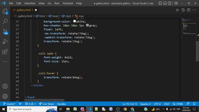 Responsive and Animated Gallery Using HTML5 and Internal CSS смотреть онлайн