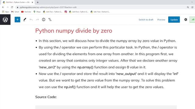 How to divide elements in NumPy array Python | Divide Python NumPy Array смотреть онлайн