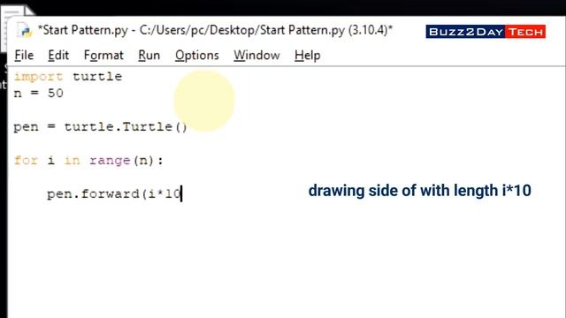 Spiraling Star Pattern using Turtle Graphic in Python - Part 03 смотреть онлайн