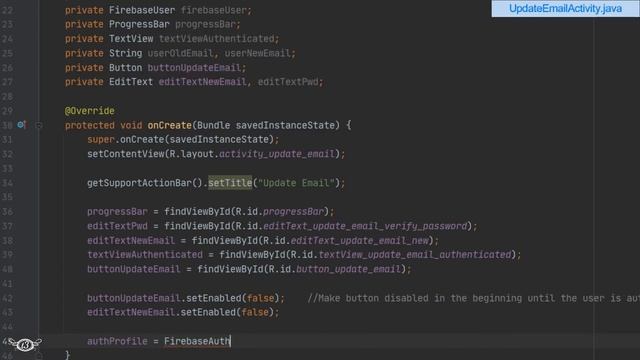 #21 Update Email Activity | Login & Register Android App with Database using Firebase Authenticatio смотреть онлайн
