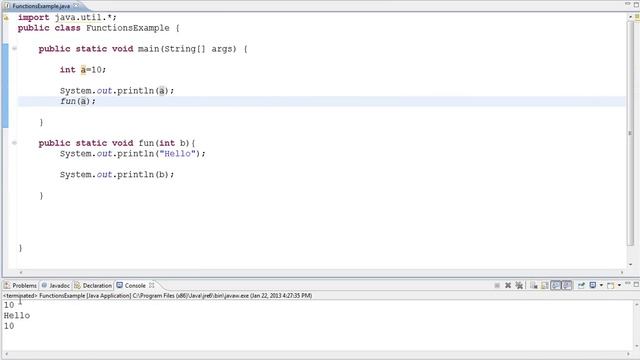Passing Parameters to Functions in Java смотреть онлайн