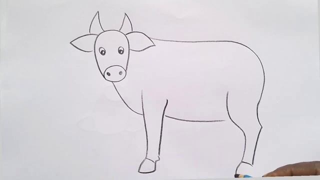 how to draw cow drawing easy step by step@DrawingTalent смотреть онлайн