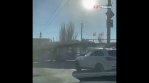 В Керчи троллейбус чуть не улетел в реку