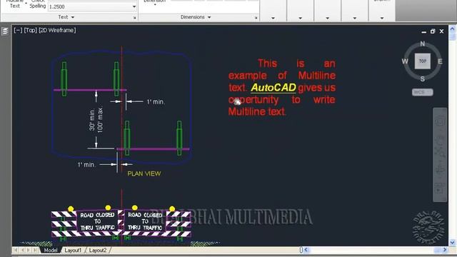 60 Text Edit AutoCAD 2012 смотреть онлайн