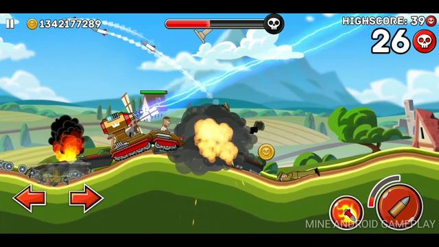 Hills of Steel | TESLA tank all weapons Max Level Upgrade gameplay смотреть онлайн
