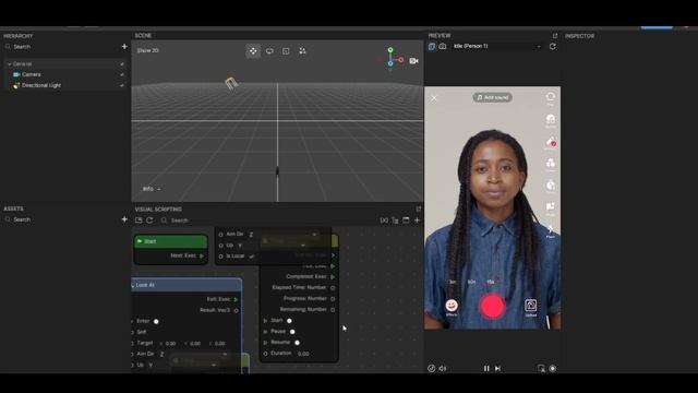 How to zoom into and out of Nodes || TikTok Effect House смотреть онлайн
