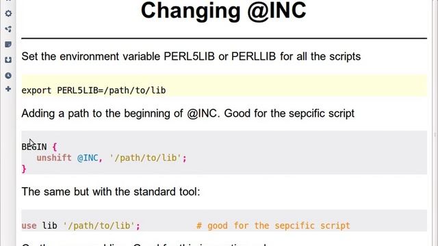 Beginner Perl Maven tutorial: 12.3 - Changing @INC смотреть онлайн