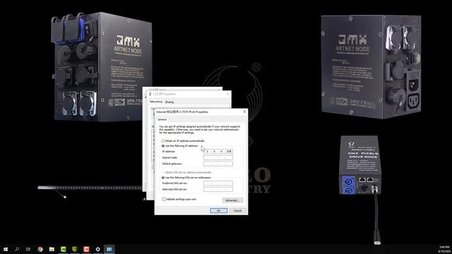 Artnet node use instruction(Artnet input output with RDM) смотреть онлайн