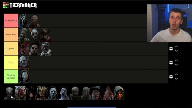 The Most FUN Killers DBD Tier List  - Dead By Daylight 4.2.0