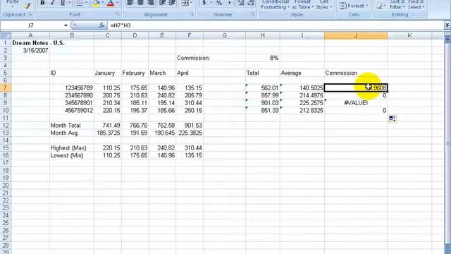 Excel 2007: Absolute and Relative References смотреть онлайн