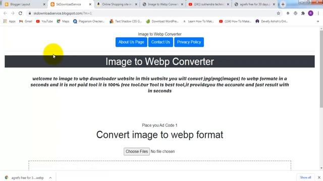 jpg to webp converter | image optimization for blogger & WordPress | source code free download смотреть онлайн