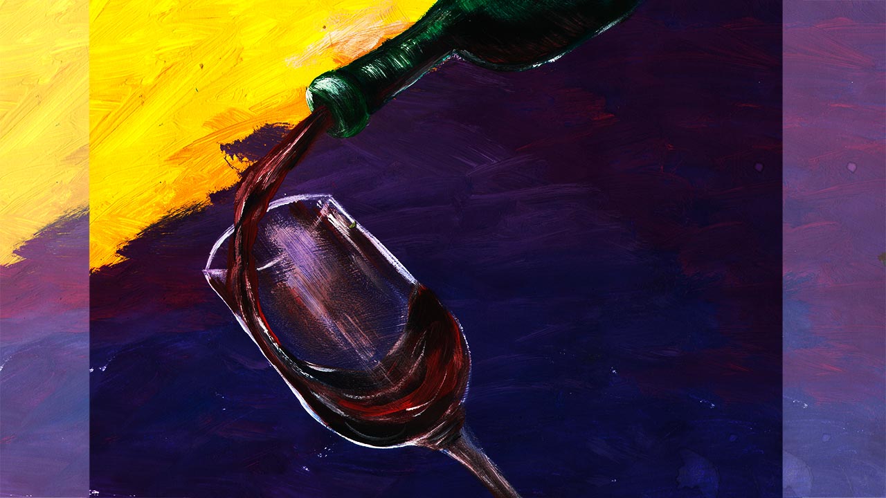 Как нарисовать бокал вина. Рисуем интерьерную картину. Рисуем вино. Как нарисовать бутылку вина смотреть онлайн