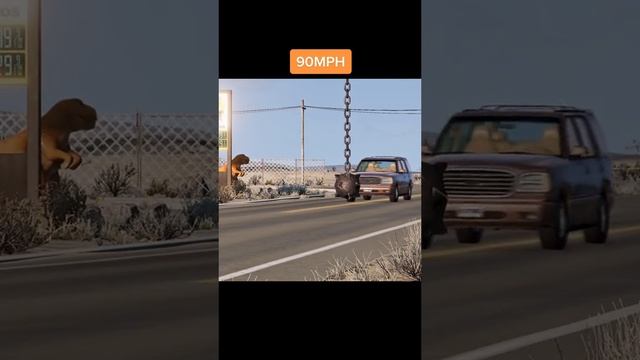 а что если въехать в груз на скорости ...