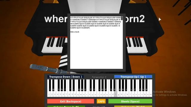 Hide n Seek (Vocaloid) | ROBLOX Virtual Piano смотреть онлайн