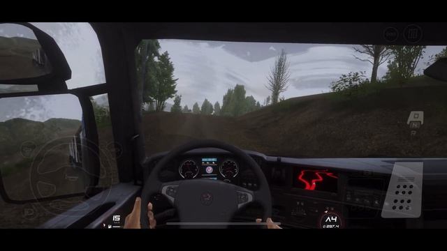 Realistic cloudy weather ! Off-road hill truck driving | Truckers Of Europe 3 - Mobile Gameplay смотреть онлайн