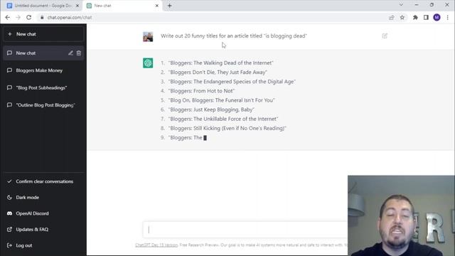 How To Use ChatGPT To Create Blog Content! (Tips & Tricks) смотреть онлайн