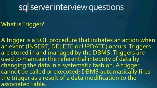 sql server interview questions and answers for experienced смотреть онлайн