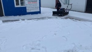 Снегоуборочный отвал для мотобуксировщика