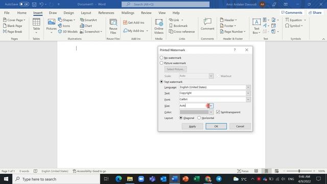 ADD watermark in Word смотреть онлайн