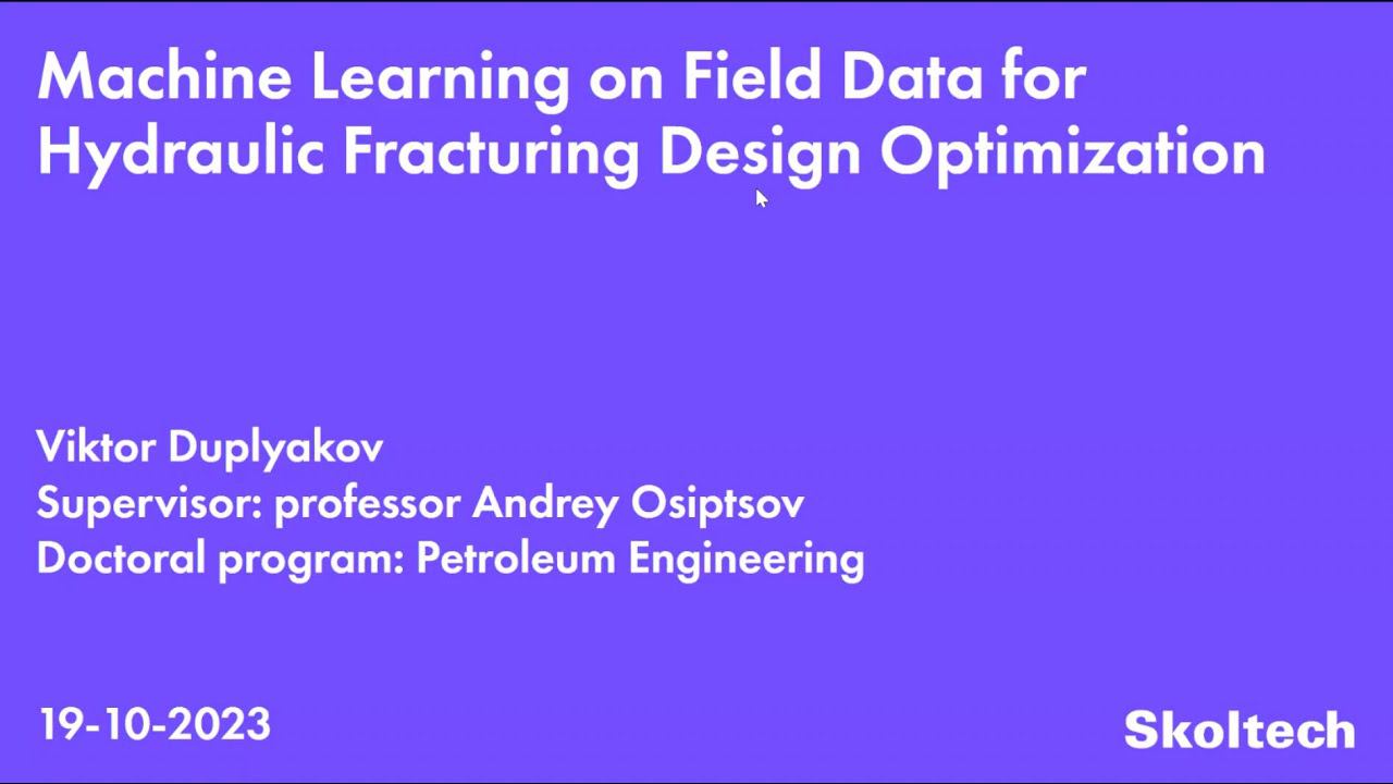 PhD Thesis Defense. Viktor Duplyakov смотреть онлайн