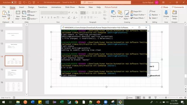 7. Git Compare two branches and Merge files from different branches смотреть онлайн