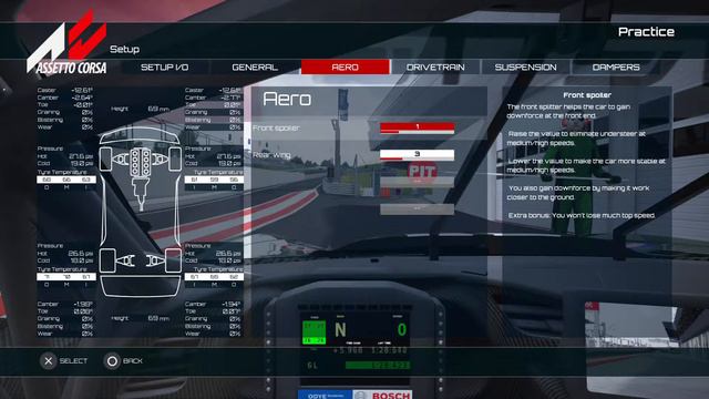 ASSETTO CORSA CORVETTE CR7 GT2 REDBULL RING BASE SETUP
