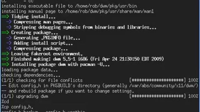 Update Dwm with the Arch(Linux) Build System(ABS) смотреть онлайн