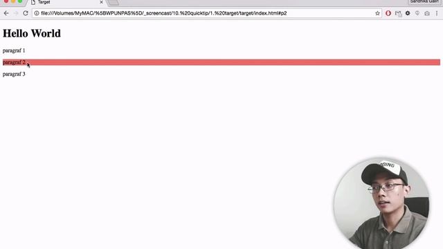 QuickTip #1 : CSS Pseudo-Class :target смотреть онлайн