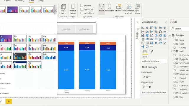 New 100 Percent Stacked Column Chart in Power BI | 100% Stacked Column Chart In Power BI смотреть онлайн