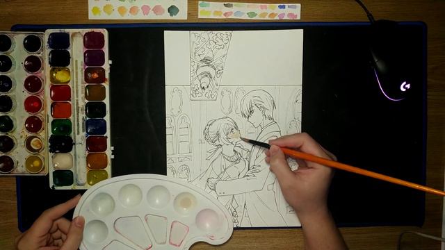 Manhwa (Contract Fiancee of the Duke) - Leriana & Noah (draw) смотреть онлайн