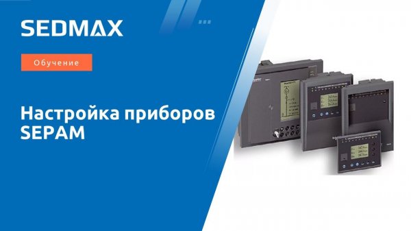 Обучение. Настройка приборов Sepam в SEDMAX
