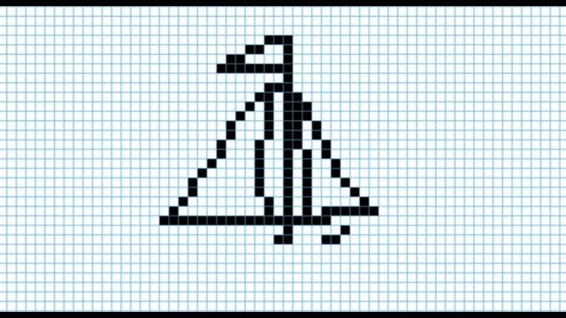 Как нарисовать Яхту по клеточкам смотреть онлайн