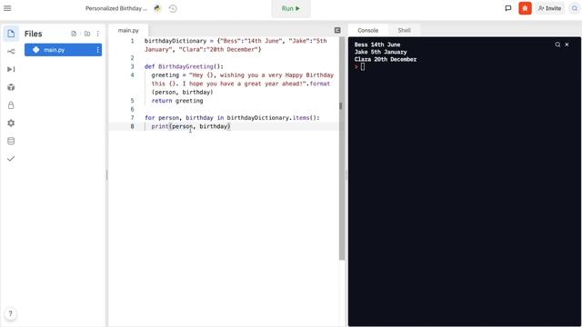 Personalised Birthday Greeting using Python - project 3 смотреть онлайн
