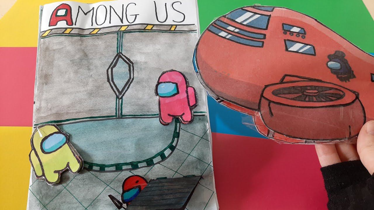 ИГРОВАЯ Книга Among Us из бумаги!!! Домик для Амонг Ас из бумаги своими руками/My Game book смотреть онлайн