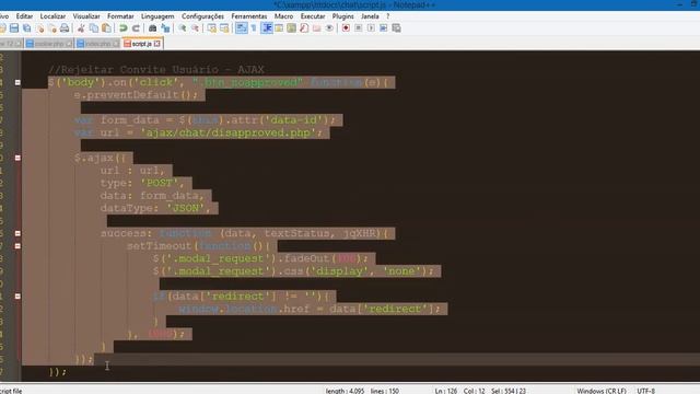 CHAT PHP Como criar um chat real time Aula 8 Trabalhando com Ajax смотреть онлайн