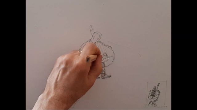 Как выполнить набросок фигуры человека карандашом. смотреть онлайн