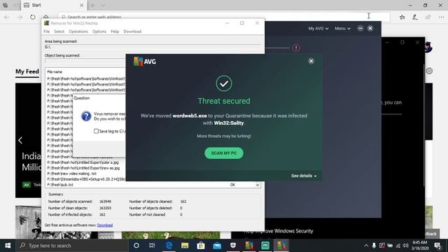 Virus:Win32/Neshta.A || Removing live Part - 2 || make sure you Subscribe this channel смотреть онлайн