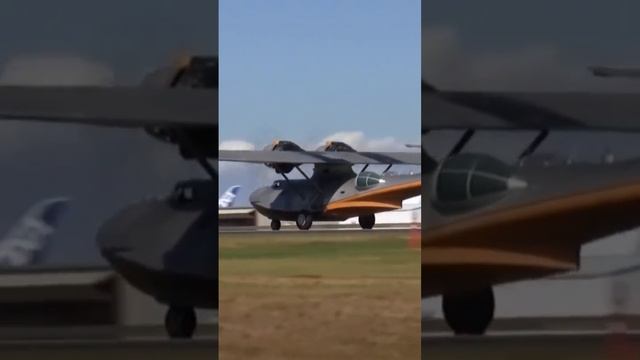 PBY Catalina taking off from Paine Field. смотреть онлайн