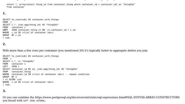 Databases: Build JSON object from one-to-many relationship data in a single query? (5 Solutions!!) смотреть онлайн