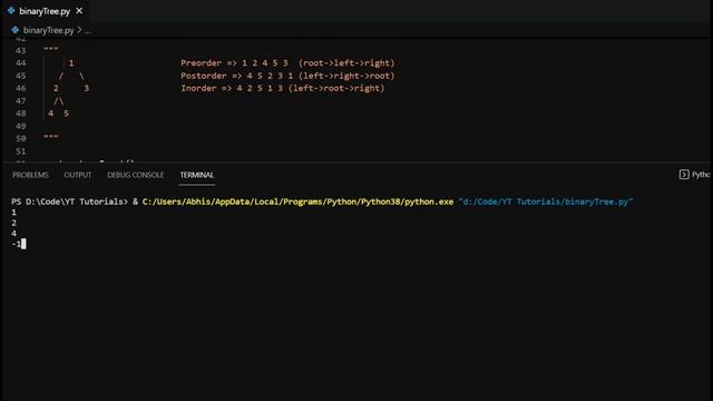Binary Tree Traversal in Python | In Order Traversal | Post Order Traversal | Pre Order Traversal смотреть онлайн