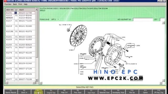 HINO Hiecho 2019 Electronic Parts Catalogue EPC Free Download