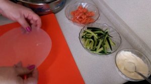 Спринг ролл с семгой!отличная закуска!